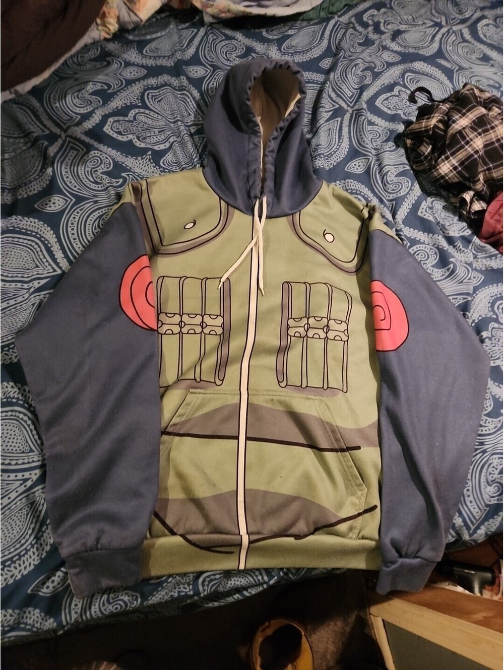 Youth Naruto Hoodie Kakashi Cosplay  Anime Style, Viz Media, Size L!